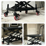 GROVIA Electric Lifting Work Platform Single-Person Operation Removable Handle for Painting Ceiling Installation