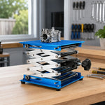 GROVIA Manual Lifting Platform Oxidised Aluminium Adjustable Height Bearing Slide for Laboratory Workbench