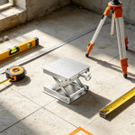 GROVIA Adjustable Levelling Platform Dual-Knob Self-Locking Design for Interior Renovation & Equipment Setup  - Silver