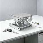 GROVIA Adjustable Levelling Platform Dual-Knob Self-Locking Design for Interior Renovation & Equipment Setup  - Silver