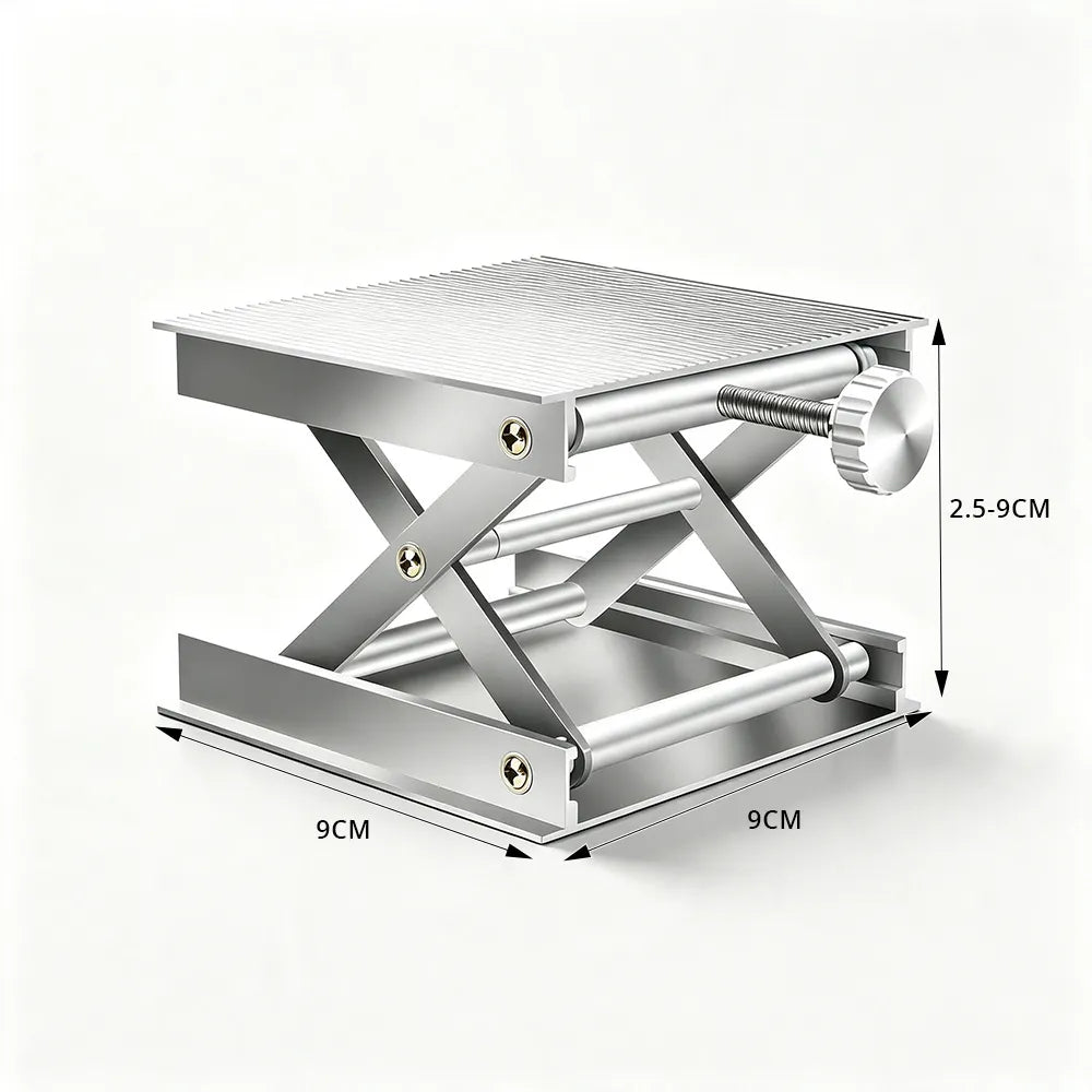 GROVIA Adjustable Levelling Platform Dual-Knob Self-Locking Design for Interior Renovation & Equipment Setup  - Silver