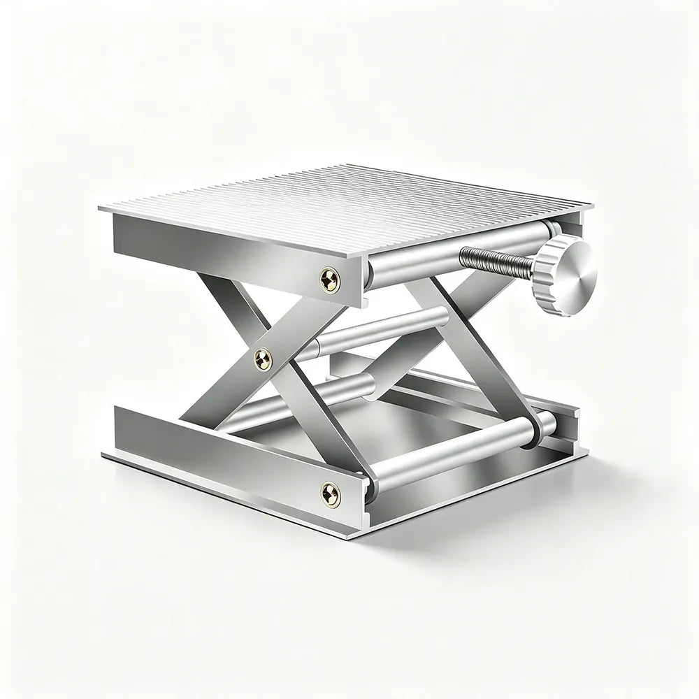 GROVIA Adjustable Levelling Platform Dual-Knob Self-Locking Design for Interior Renovation & Equipment Setup  - Silver