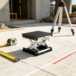GROVIA Adjustable Levelling Platform Dual-Knob Self-Locking Design for Interior Renovation & Equipment Setup  - Black&Silver
