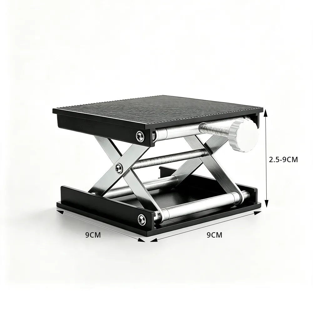 GROVIA Adjustable Levelling Platform Dual-Knob Self-Locking Design for Interior Renovation & Equipment Setup  - Black&Silver