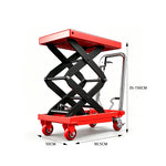 GROVIA Electric & Manual Scissor Pallet Truck Hydraulic Lift Heavy-Duty Steel Frame for Warehouse Factory Logistics