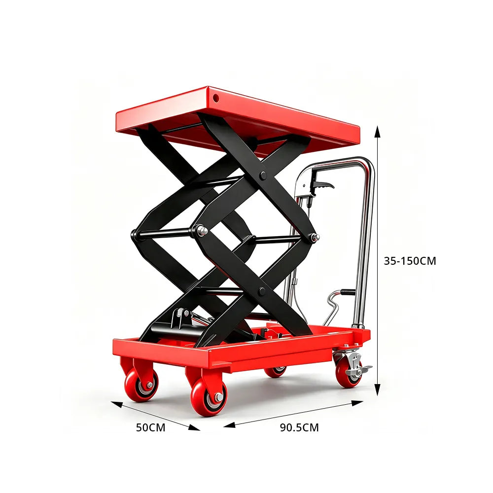 GROVIA Electric & Manual Scissor Pallet Truck Hydraulic Lift Heavy-Duty Steel Frame for Warehouse Factory Logistics