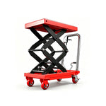 GROVIA Electric & Manual Scissor Pallet Truck Hydraulic Lift Heavy-Duty Steel Frame for Warehouse Factory Logistics
