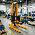 GROVIA Heavy-Duty Manual Pallet Stacker Hydraulic Lift Reinforced Steel Frame for Warehouse Factory Logistics