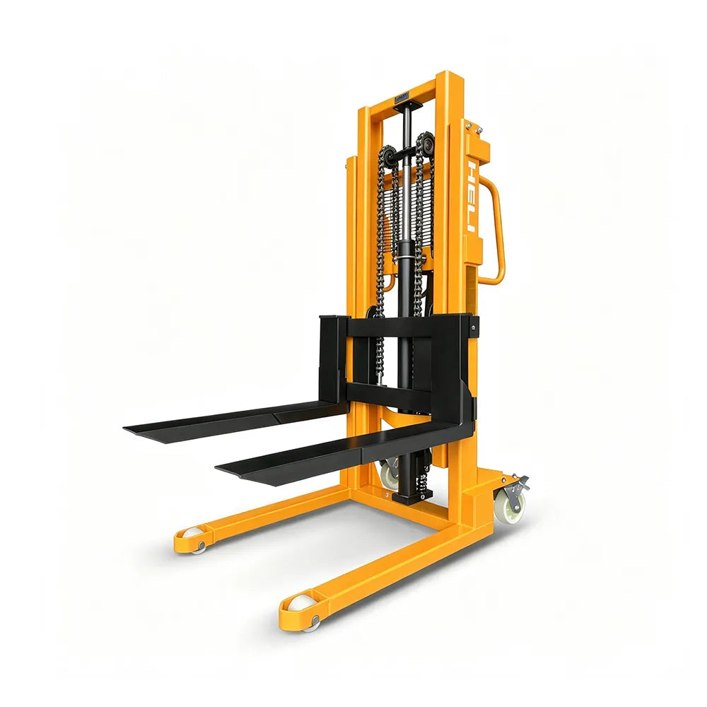 GROVIA Heavy-Duty Manual Pallet Stacker Hydraulic Lift Reinforced Steel Frame for Warehouse Factory Logistics