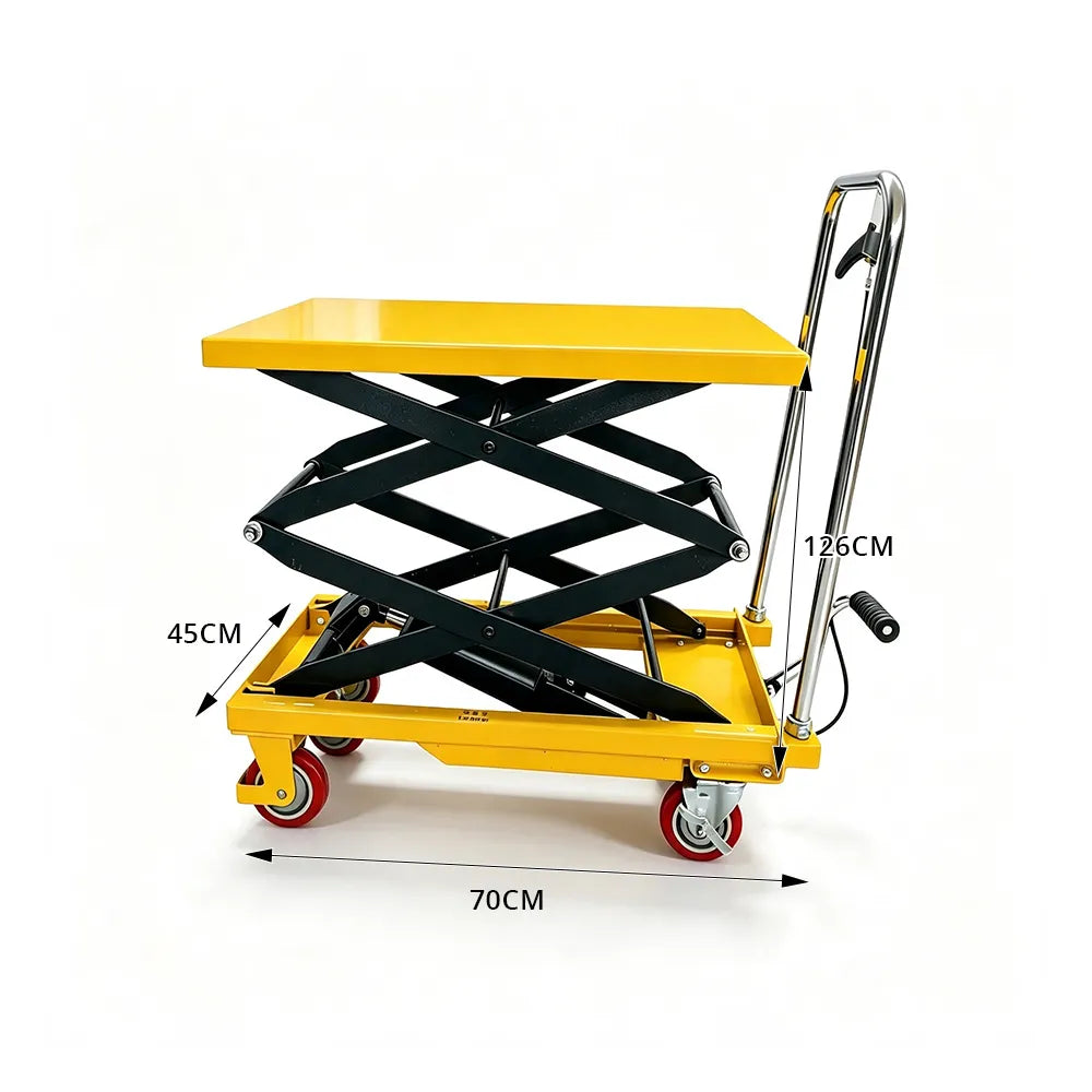 GROVIA Heavy-Duty Scissor Lift Table Hydraulic System Reinforced Frame for Logistics Workshop Material Handling