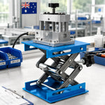 GROVIA Manual Scissor Lift Platform Anodized Aluminum Precision Adjustment Anti-Slip Base for Laboratory & Electronics Repair