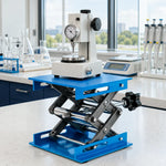 GROVIA Manual Scissor Lift Platform Anodized Aluminum Precision Adjustment Anti-Slip Base for Laboratory & Electronics Repair