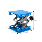GROVIA Manual Scissor Lift Platform Anodized Aluminum Precision Adjustment Anti-Slip Base for Laboratory & Electronics Repair