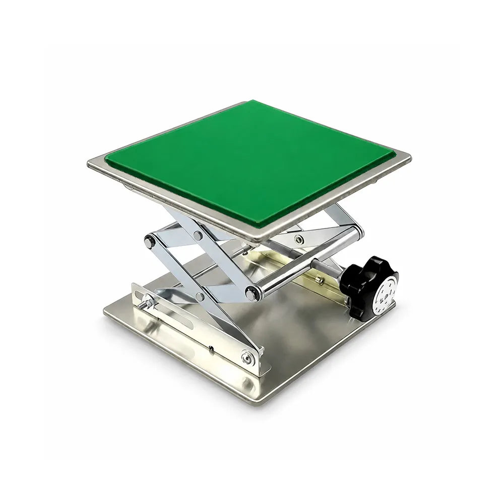 GROVIA Manual Lab Lift Platform Stainless Steel Fine-Tuning Compact Design for Electronics Repair & Instrument Calibration