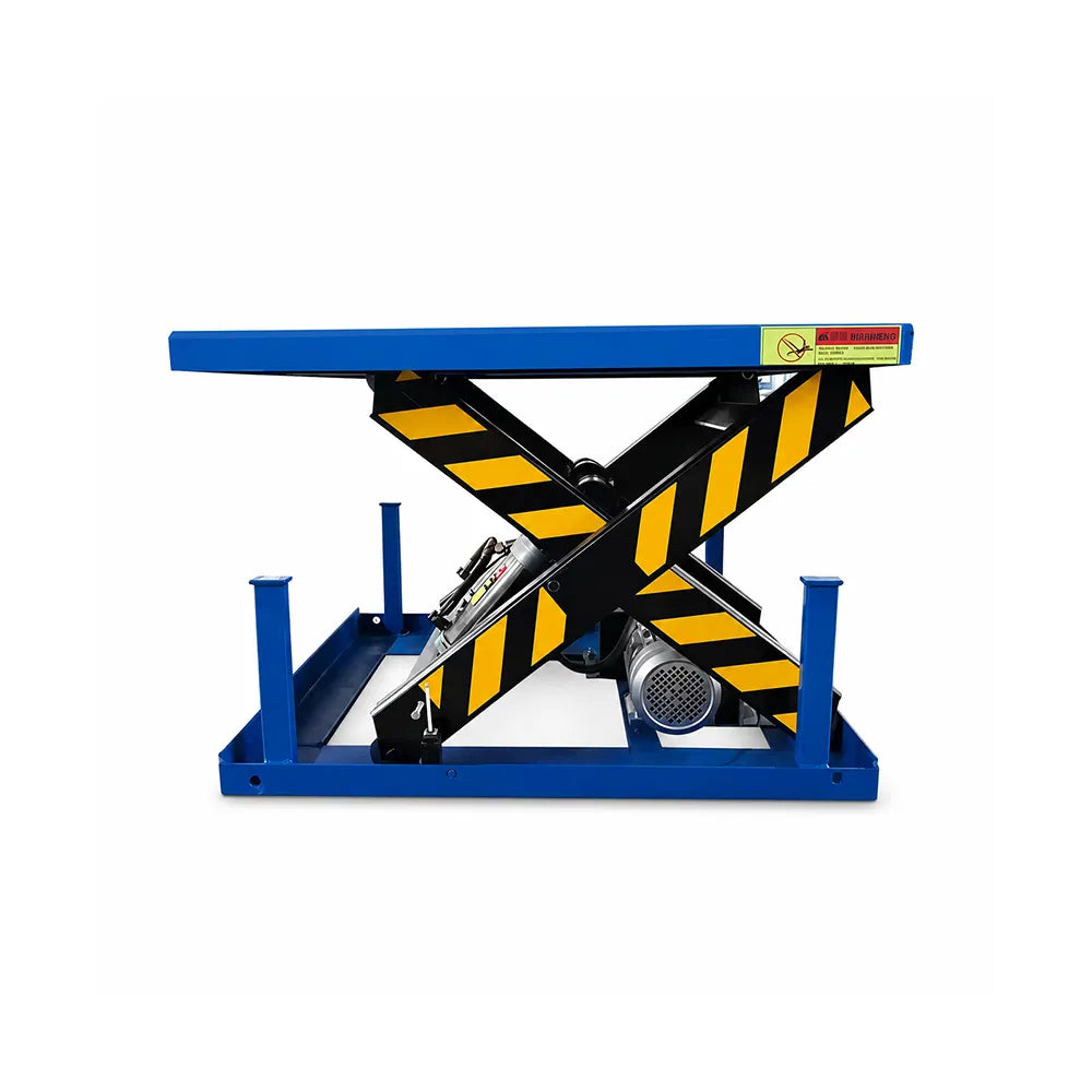 GROVIA Electric Hydraulic Lift Platform Pure Copper Motor Reinforced Steel Frame for Warehouse Factory Material Handling