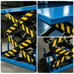 GROVIA Industrial Hydraulic Scissor Lift Platform Pure Copper Motor Heavy-Duty Steel Frame for Factory Warehouse Handling