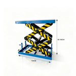 GROVIA Industrial Hydraulic Scissor Lift Platform Pure Copper Motor Heavy-Duty Steel Frame for Factory Warehouse Handling