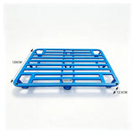 GROVIA Heavy-Duty Steel Pallet Rounded Nine-Leg Design Reinforced Frame Forklift Compatible for Warehouse Factory Logistics