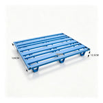 GROVIA Heavy-Duty Steel Pallet Lightweight Nine-Leg Design Reinforced Frame Forklift Compatible for Warehouse Logistics