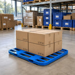 GROVIA Heavy Load Steel Storage Pallet Powder Coated Finish Forklift Base for Industrial Warehouse Use