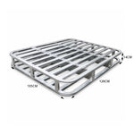 GROVIA Galvanised Steel Forklift Pallet Rounded Safety Frame Reinforced Structure for Warehouse Factory Logistics