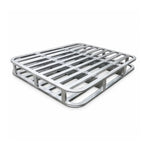 GROVIA Galvanised Steel Forklift Pallet Rounded Safety Frame Reinforced Structure for Warehouse Factory Logistics