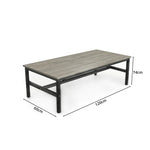 GROVIA Heavy Duty Workbench - Single Layer Steel Frame Table with Spacious Worktop for Garage Workshop Warehouse Packing Station 120x60/80cm - Grey