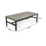GROVIA Heavy Duty Workbench - Single Layer Steel Frame Table with Spacious Worktop for Garage Workshop Warehouse Packing Station 120x60/80cm - Grey