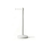 GROVIA Premium Retractable Belt Barrier 92cm Height with 2m Pink Belt Stainless Steel Queue Control Stanchion - White