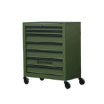 GROVIA Heavy Duty Tool Cabinet Multi Drawer Mobile Workbench Storage 620x330x740mm Workshop Garage Organizer - Green