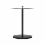 GROVIA Stainless Steel Museum Barrier Post - 45cm Brushed Finish Stanchion with Weighted Base for Art Galleries & Exhibitions - Black