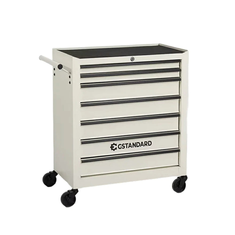 GROVIA Heavy Duty Tool Cabinet Multi Drawer Mobile Workbench Storage 620x330x740mm Workshop Garage Organizer - White