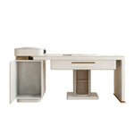 HEXJON 2-in-1 Storage 145CM-165CM with White Dining Extendable Cabinet Mahjong Table Island Modern Design