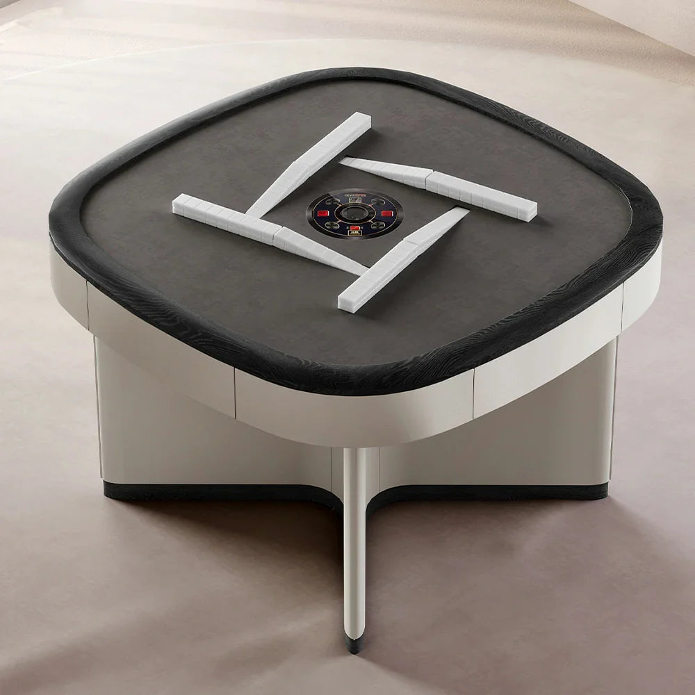 HEXJON 120 x Leather Design, Mahjong Surface, Low Automatic Noise Table, and Eco-Friendly Stylish 120 cm Durable