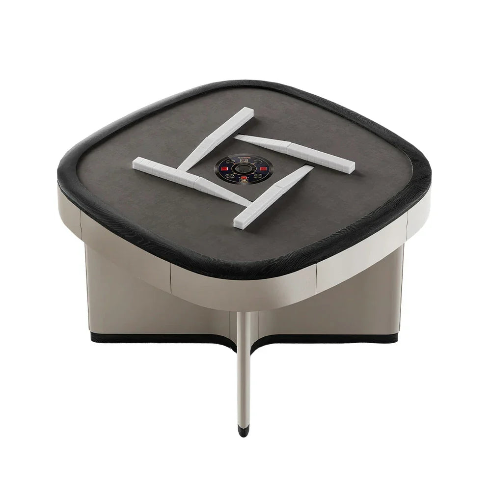 HEXJON 120 x Leather Design, Mahjong Surface, Low Automatic Noise Table, and Eco-Friendly Stylish 120 cm Durable