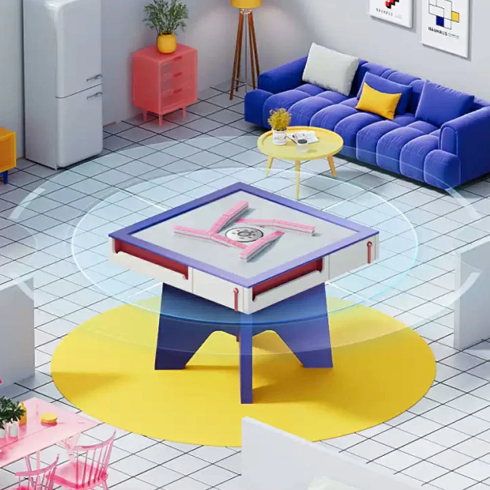 HEXJON 107cm Base Solid Mahjong Wood Table Automatic Table/Coffee Table/Dining Frame