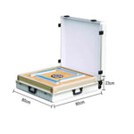 HEXJON 80 Foldable Design, Spinner Mahjong x Table Automatic Travel Durable Case, Portable Luggage with cm 80 Frame