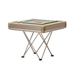 HEXJON 76.5 with Automatic Table Portable Mahjong cm Foldable Case, Oxford Design, Cloth 76.5 Durable Travel x Frame