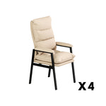 HEXJON 4-Piece Chairs Mahjong Legs for Metal Set - Table Champagne