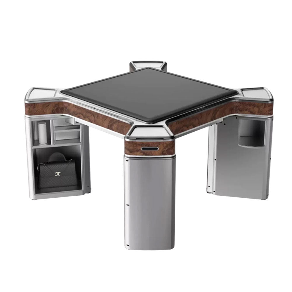 HEXJON JLS Table With Luxurious Cover Mahjong and Table/Dining Foldable Storage Low Noise Automatic Boxes