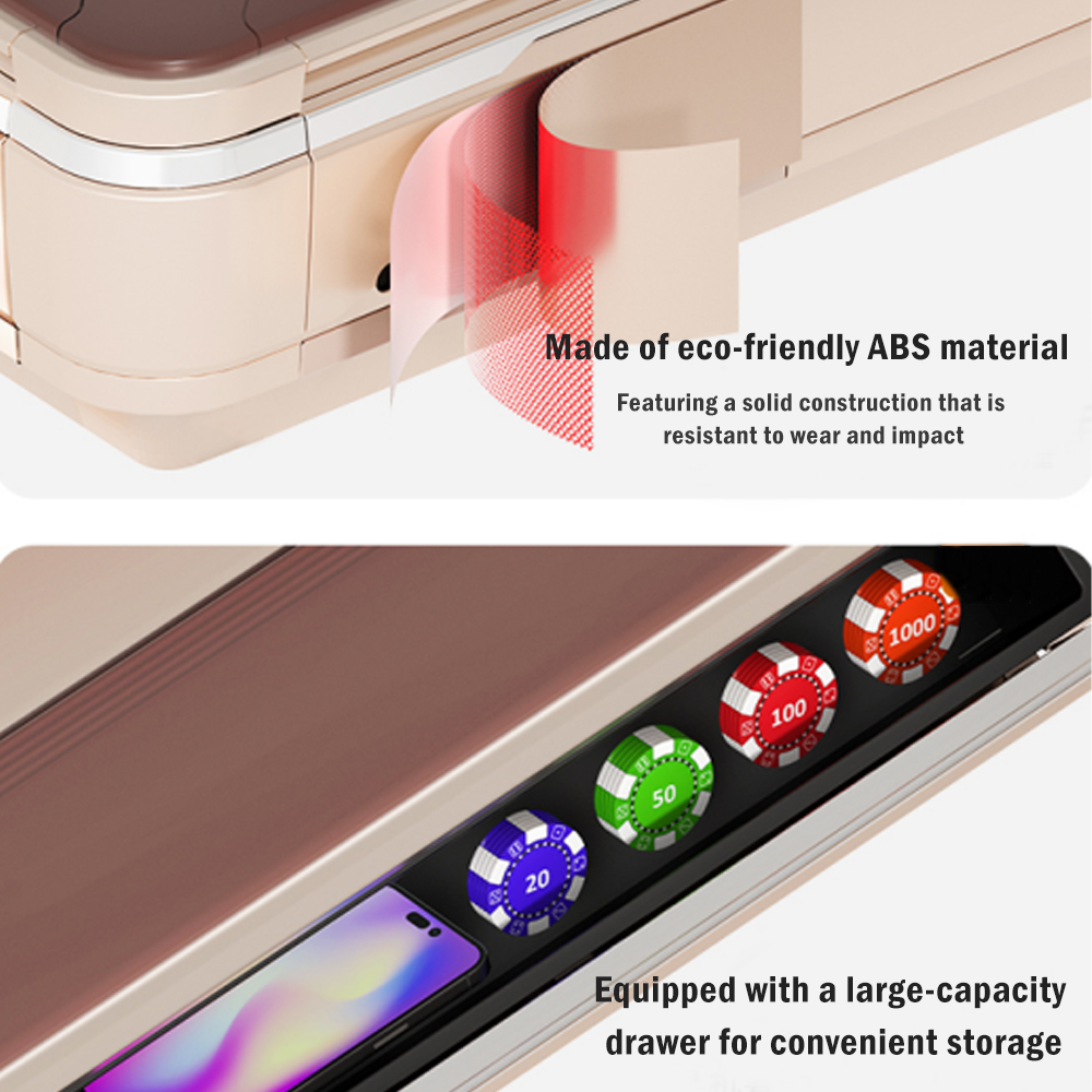 HEXJON Q3 Table Heating Cooling with Noise Champagne Automatic Mahjong Gold and System Reduction