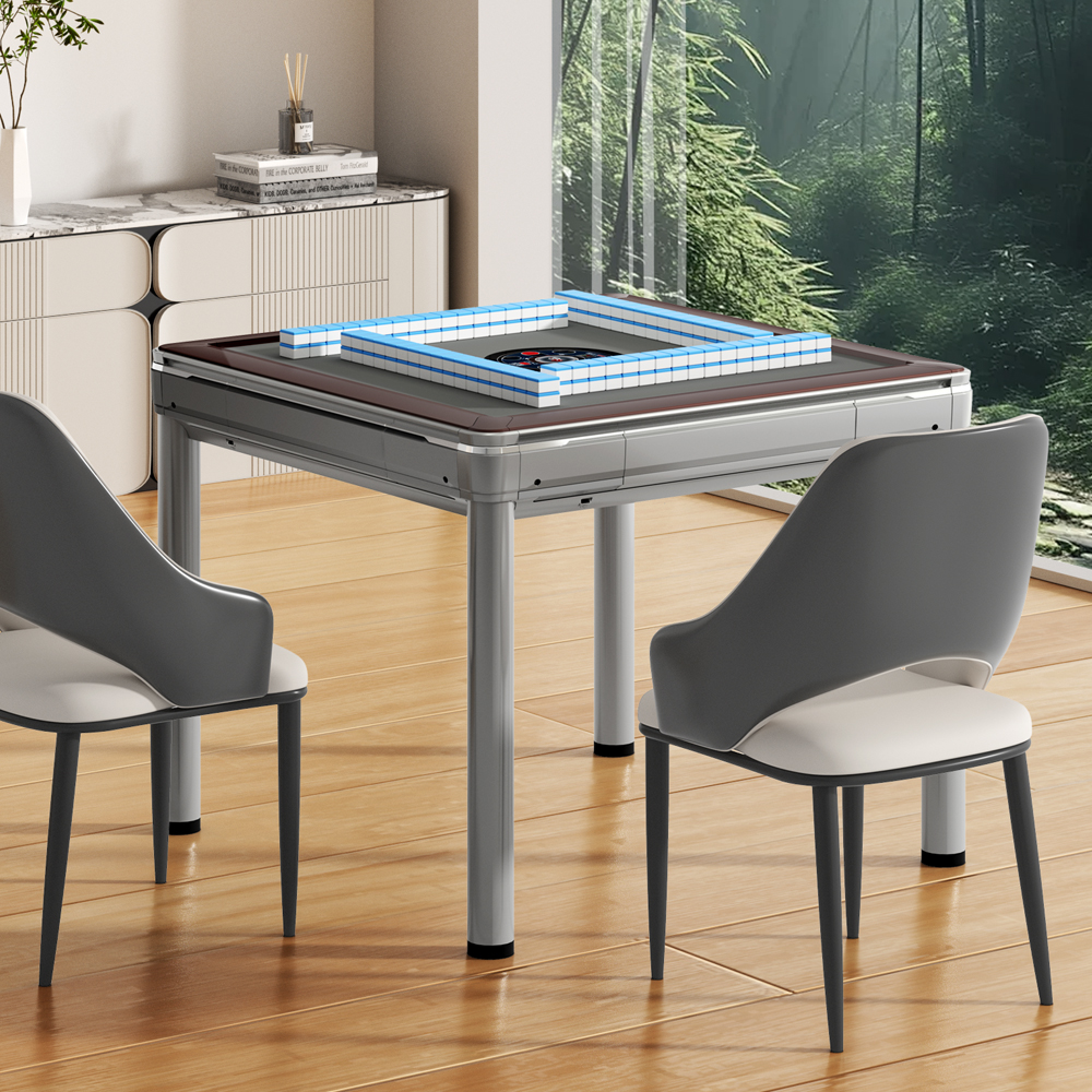 HEXJON Q72 Grey Mahjong Multifunctional Champagne Automatic Table