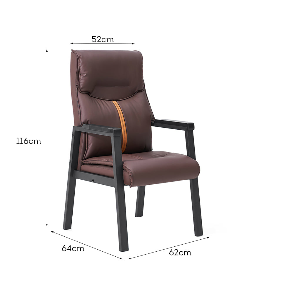 HEXJON Luxurious Mahjong Comfortable Steel Chairs for Seat Carbon Table Legs 4-Piece - Set Coffee