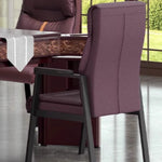 HEXJON Luxurious Mahjong Comfortable Steel Chairs for Seat Carbon Table Legs 4-Piece - Set Coffee