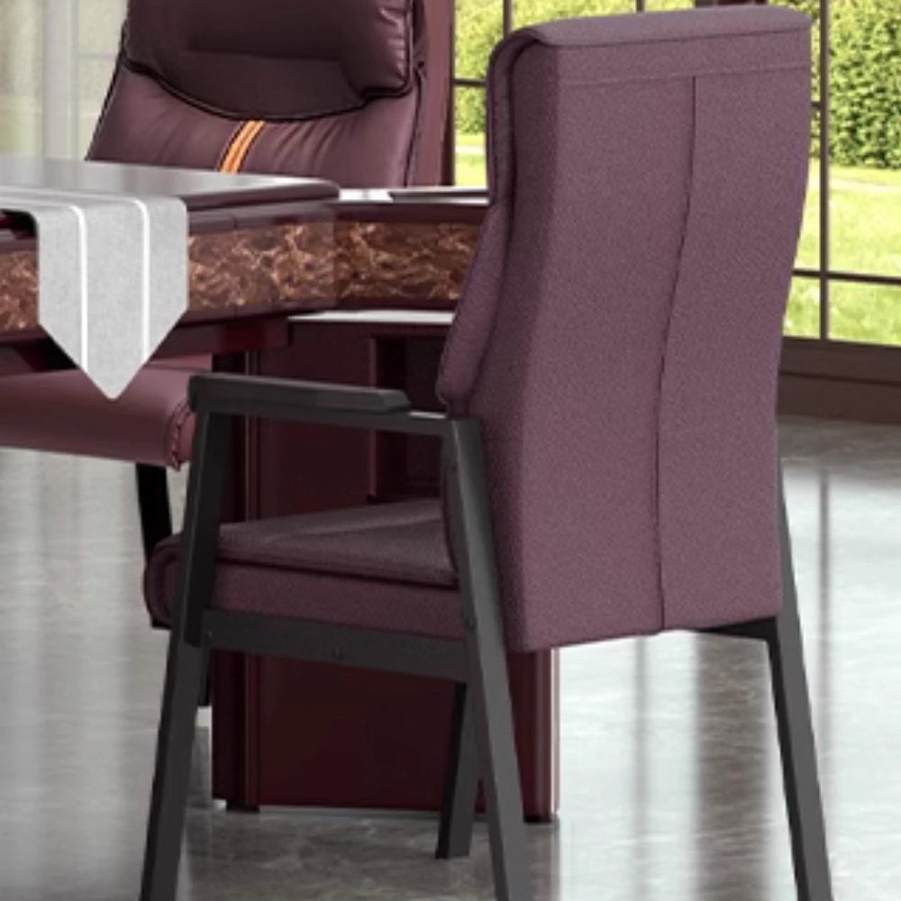 HEXJON Luxurious Mahjong Comfortable Steel Chairs for Seat Carbon Table Legs 4-Piece - Set Coffee