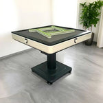 HEXJON No.36 Felt 94cm Square Mahjong - Premium Game Surface, Low-Noise Design, Table Table Automatic Foldable Wool - White