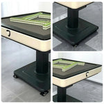 HEXJON No.36 Felt 94cm Square Mahjong - Premium Game Surface, Low-Noise Design, Table Table Automatic Foldable Wool - White