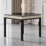 HEXJON No.36 Compact Jade-Style Ultra-Slim Automatic Table Low-Noise Felt Wool Table - Mahjong Design, 94cm Tiles, Game Top, - Enclosed Gold