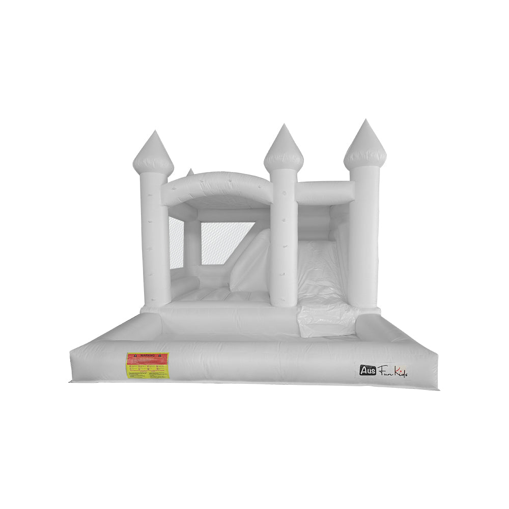 GAMEON 0118 Bounce 5X4X3.4m Fun Bounce Castle with For House PVC White Wedding Bouncy Blower House