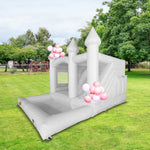 GAMEON 0118 Bounce 5X4X3.4m Fun Bounce Castle with For House PVC White Wedding Bouncy Blower House